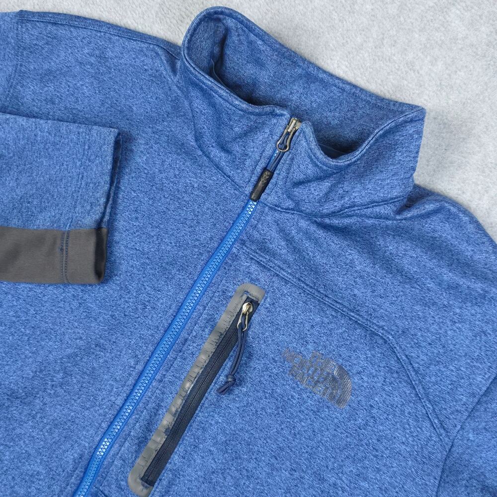 The North Face Mens Medium Blue Canyonlands 1/2 Zip Fleece Jacket
